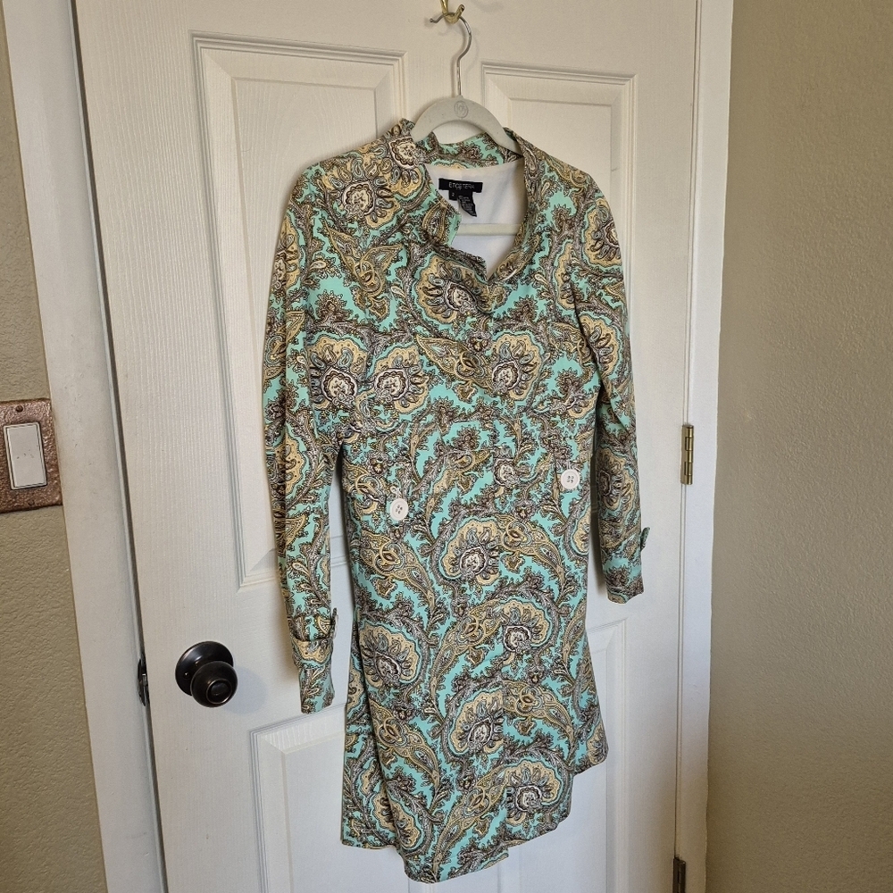 Etcetera Patterned Women's Trench Coat - Picture 2 of 7